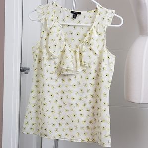 Small Yellow Flowers Patterned Blouse